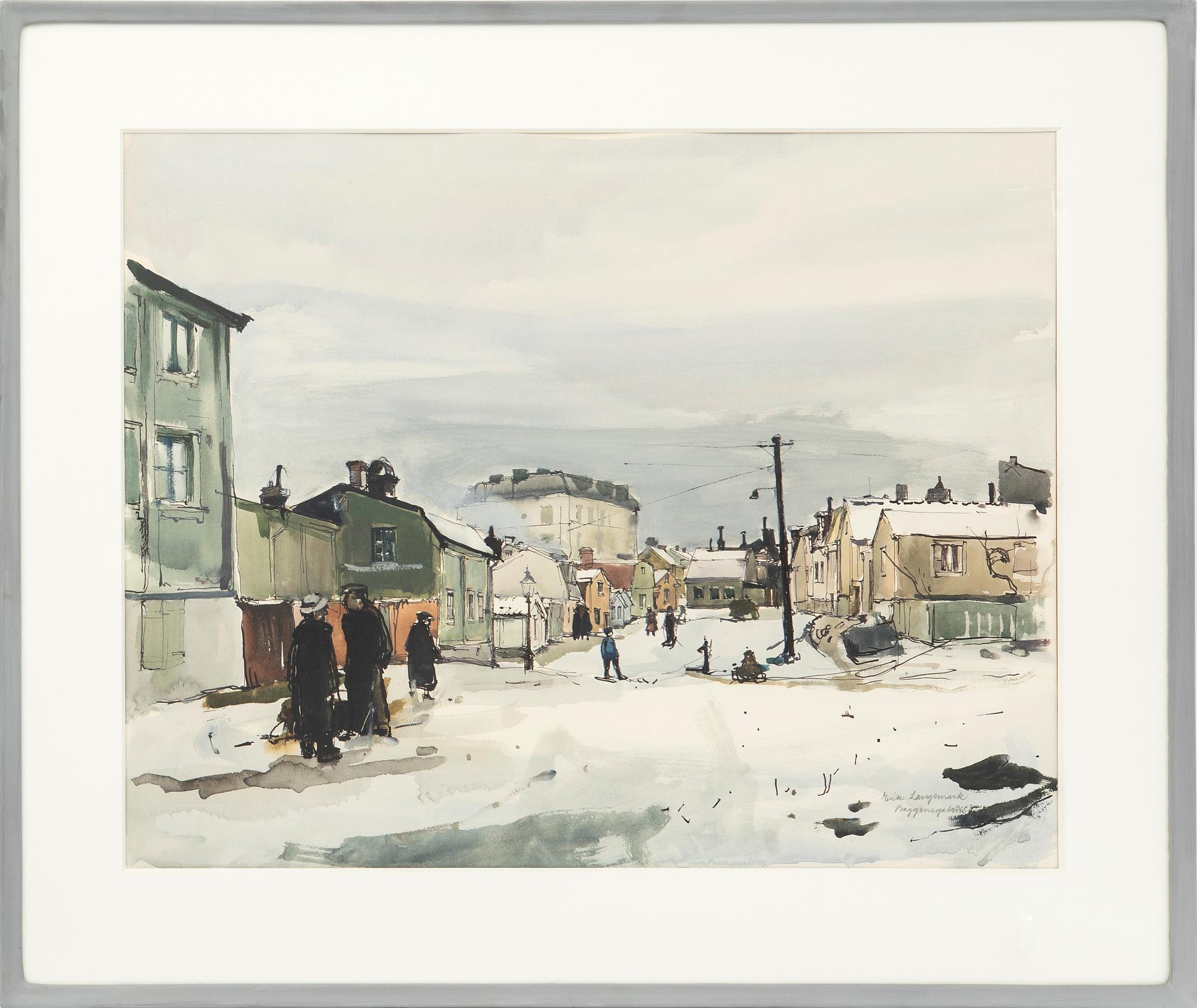 Erik Langemark, "Baggensgatan".