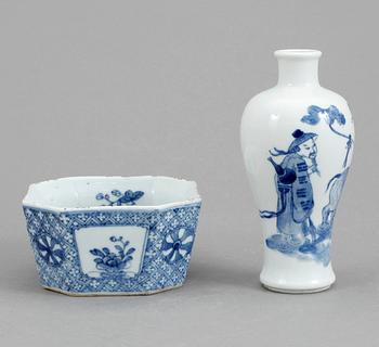 VAS samt SKÅL, porslin, 1700-tal.
