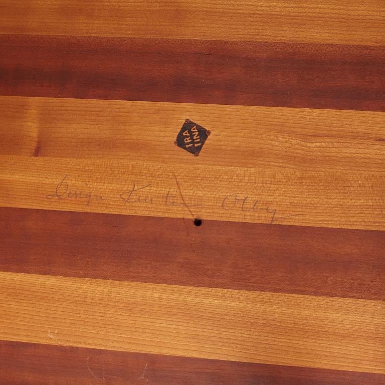 Kerstin Olby, side table, trätina, signed.