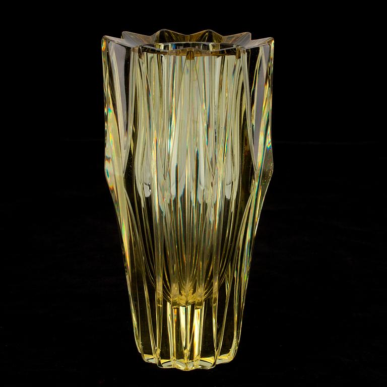 VAS, glas, "Hässleklocka" signerad Aimo Okkolin Riihimäen Lasi.