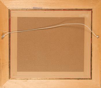 Jukka Saarinen, olja på pannå, signerad.