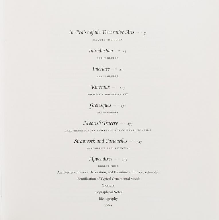 Six books about art.