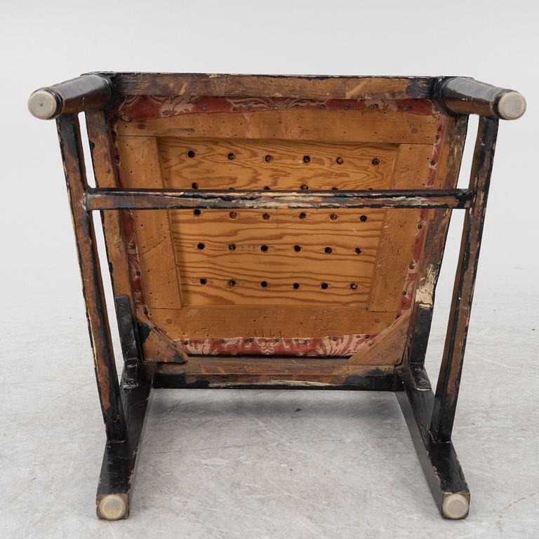 Stolar, 3 st snarlika, Lindome, sengustavianska, omkring år 1800.