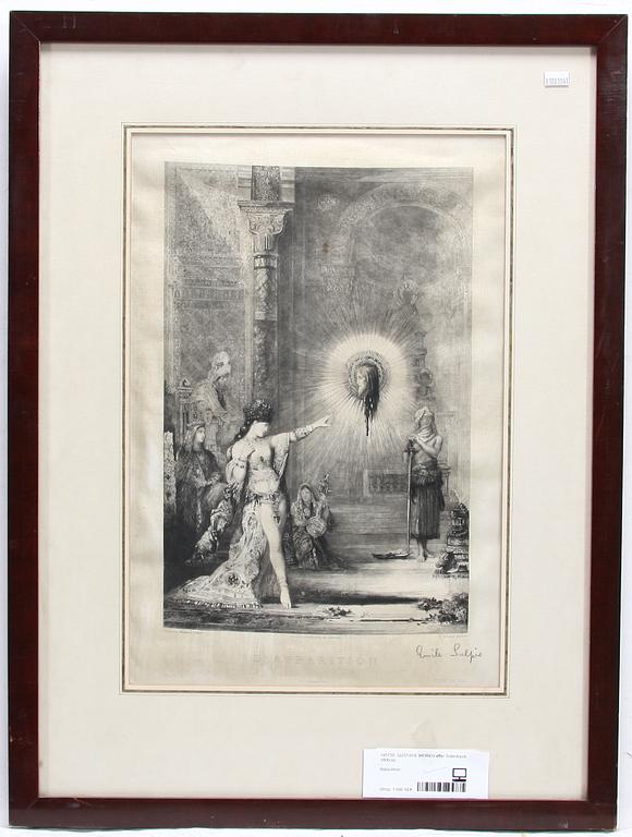 GUSTAVE MOREU, efter, sidentryck, 1800-tal.