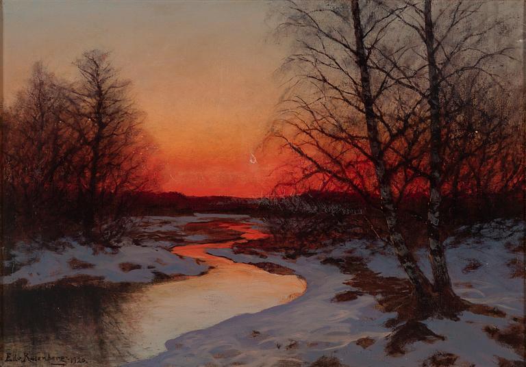 EDVARD ROSENBERG, oil on canvas, signed and dated 1920.