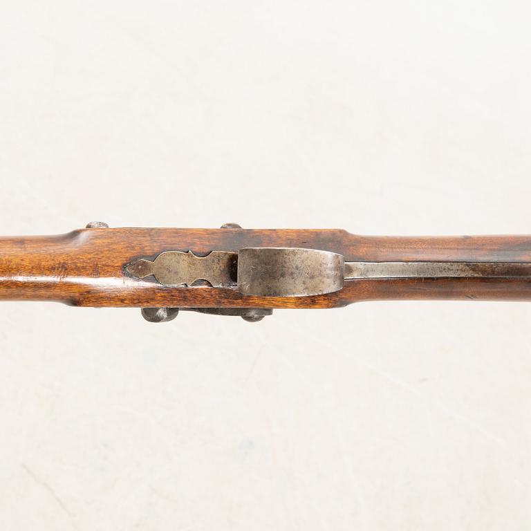 Percussion rifle, 19th century, likely Sweden.
