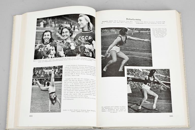 BOK. Olympiaden Helsingfors 1952 med Vinterspelen Oslo.