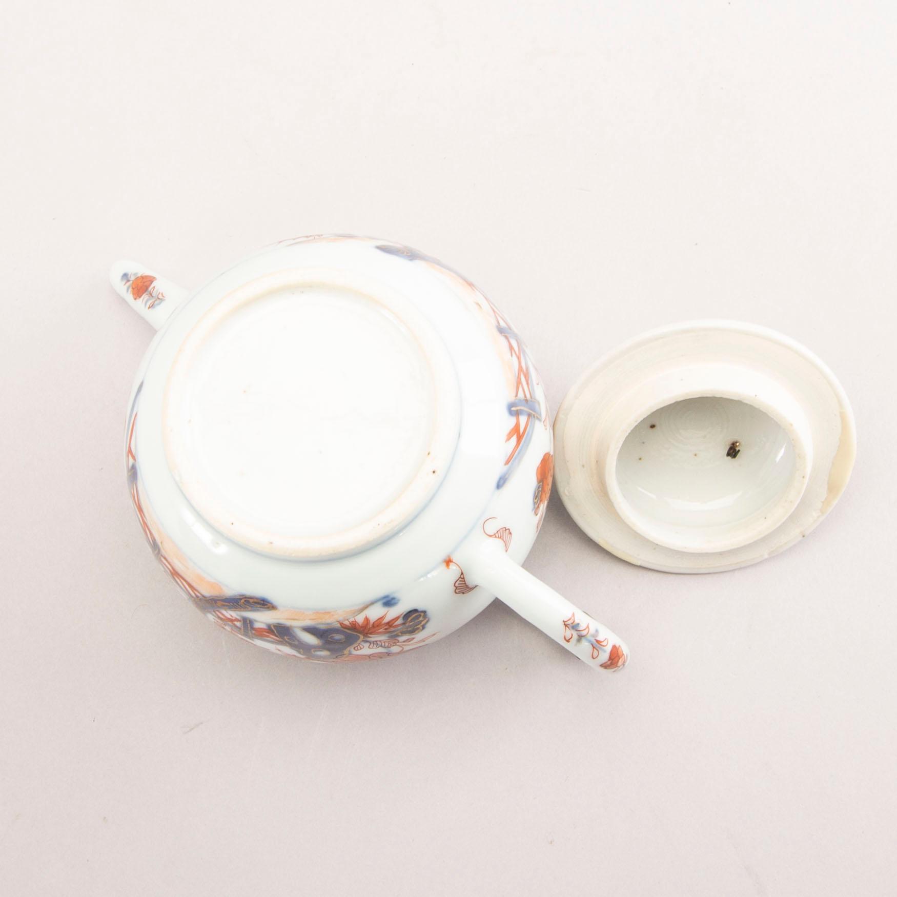 Tekanna med lock Kina Imari Qianlong (1736-95) porslin.