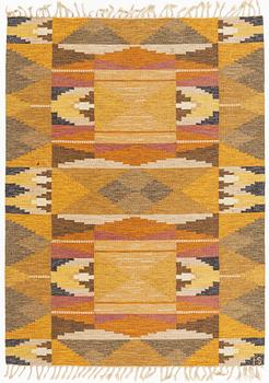 Ingegerd Silow, a flat weave rug, IS, c. 225 x 167 cm.