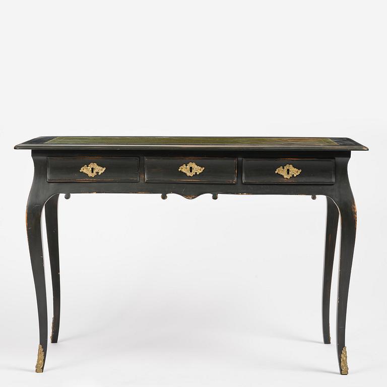 A Swedish rococo writings desk in the manner of C. Linning, Stockholm,l later part 18th century.