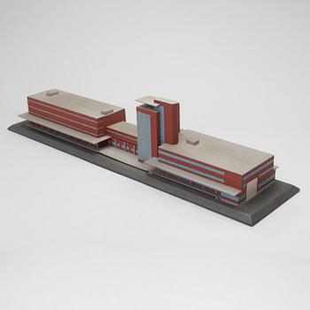 ERKKI HUTTUNEN, an architectural model of Alko factories in Rajamäki, Finland 1934.