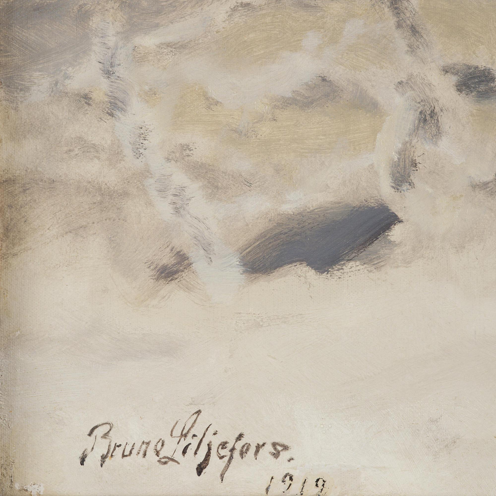 Bruno Liljefors, Fox in a winter landscape.