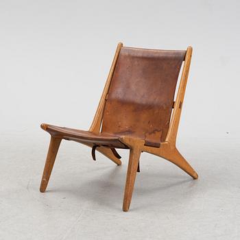 Uno & Östen Kristansson, fåtölj, "Vilstol / jaktstol 204", Luxus Vittsjö, 1960-tal.