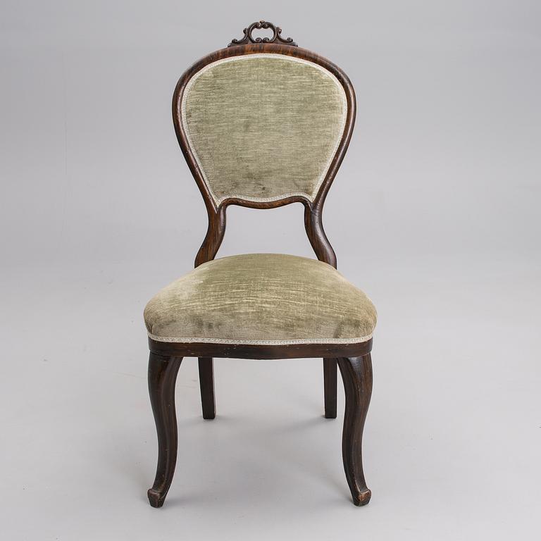 TUOLI, rokokootyylinen, 1860-80-luku.