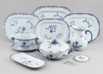 SERVISDELAR, 56 st, porslin, "Ostindia", Rörstrand, 1900-talets andra hälft.