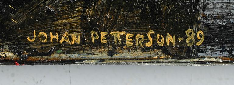 JOHAN PETTERSON, olja på duk, signerad och daterad -89.