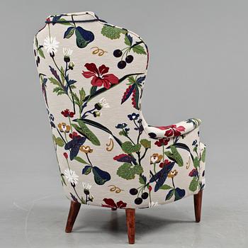 FÅTÖLJ, "Farmor", Carl Malmsten, OH Sjögren Tranås, 1900-talets andra hälft.