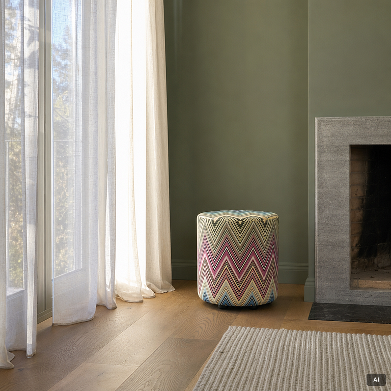 Poufs, a pair, Johnsson Design.