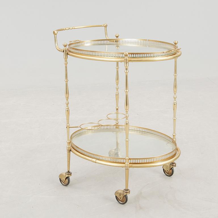 SERVERINGSVAGN, mässing, 1900-talets andra hälft.