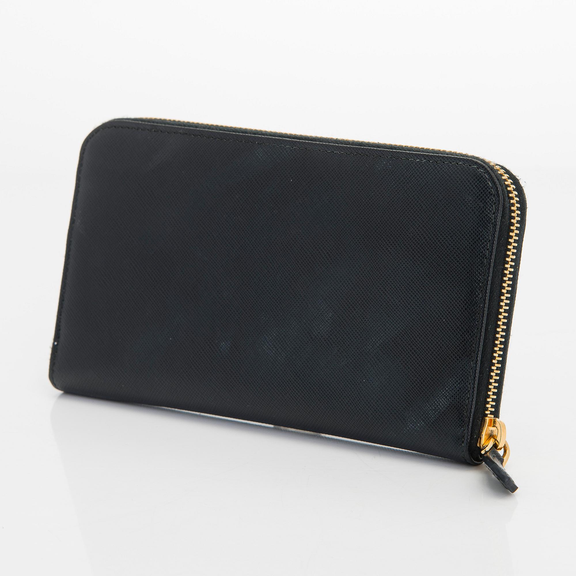 Prada, a wallet.