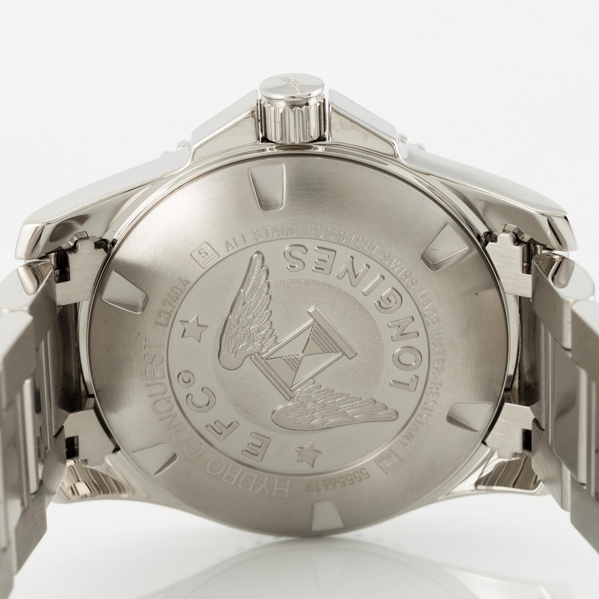 Longines, HydroConquest, wristwatch, 41 mm.