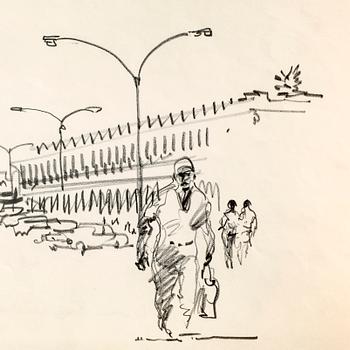 Henrik Tikkanen, teckningar 8 st signerade, några daterade 1977.