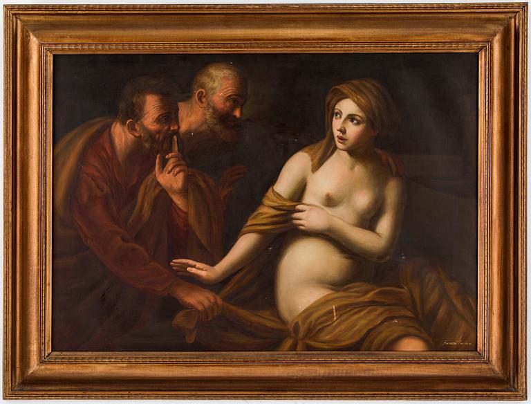 GUIDO RENI, efter, olja på duk, 1900-talets början.