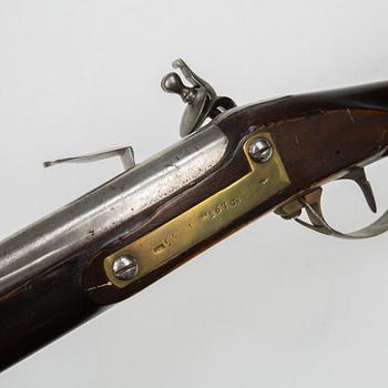 A Swedish flintlock gun 1805 pattern.