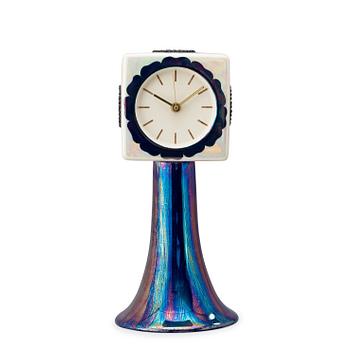 A Birger Kaipiainen 'Florence' stoneware table clock, Arabia, Finland.