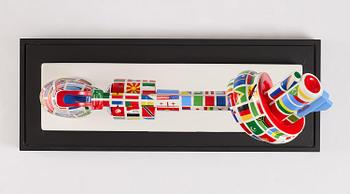 Carl Fredrik Reuterswärd, "One World for Non-Violence".