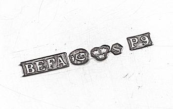 PARTI SILVER, 10 st, silver, bland annat BEFA Guld & Silverfabrik AB. Vikt 452g.