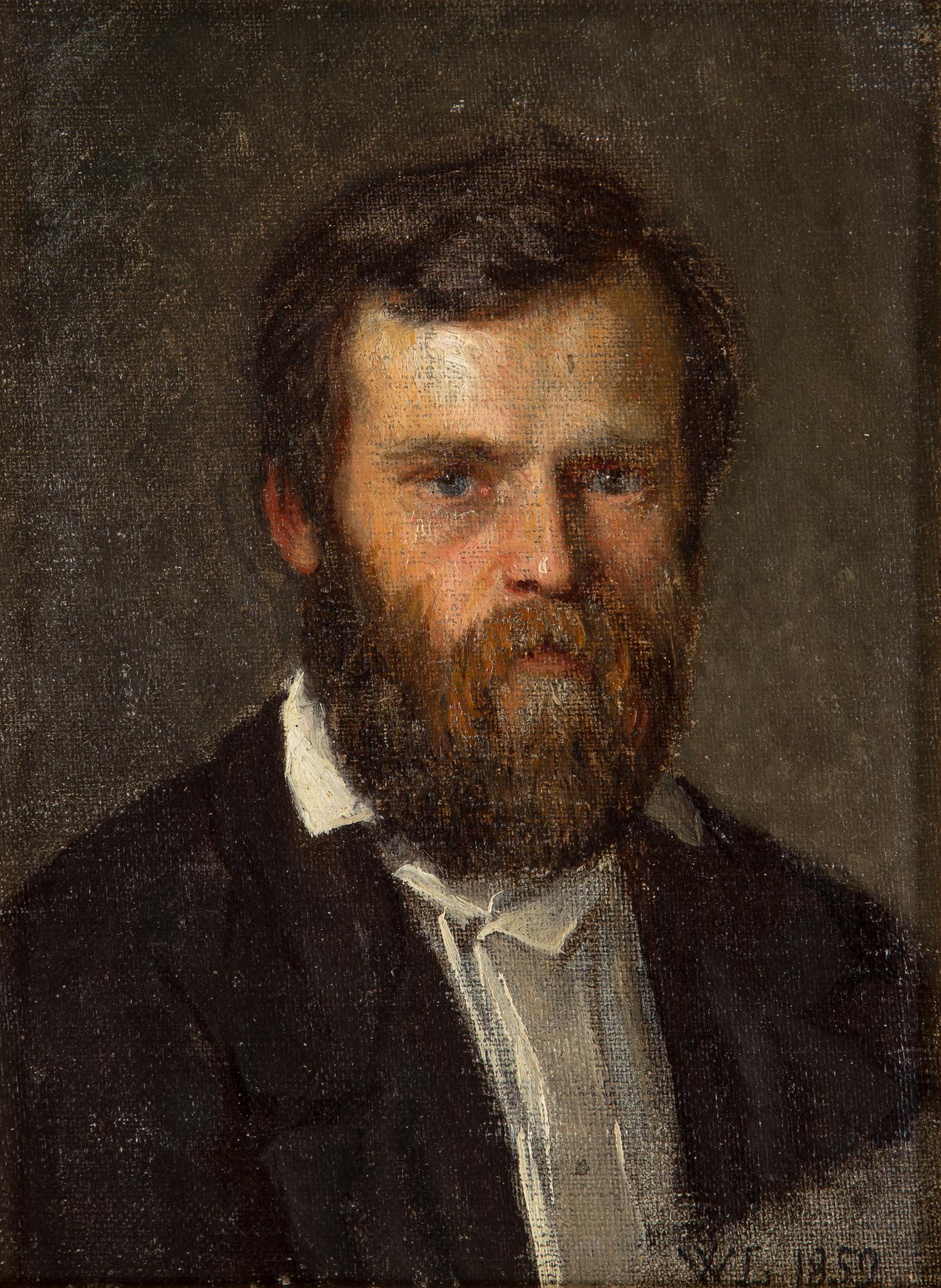 WILHELMINA LAGERHOLM, oil on canvas, signed and dated 1859.