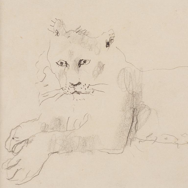 Bror Hjorth, Lying lion.