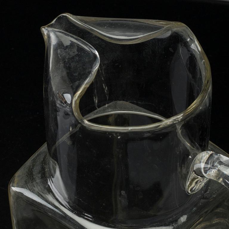 SIGNE PERSSON-MELIN, glas,  8+1 st, "Sill i kvadrat" för Boda Nova 1900-talets andra hälft.