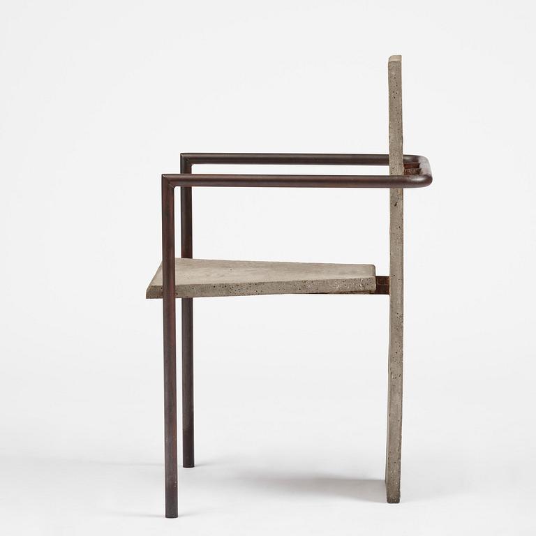 Jonas Bohlin, karmstol, "Concrete", ed. 86/100, Källemo, Värnamo, efter 1981.