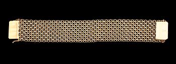 ARMBAND, 18 k guld, 1968, x-länk. Vikt ca 36 gram.