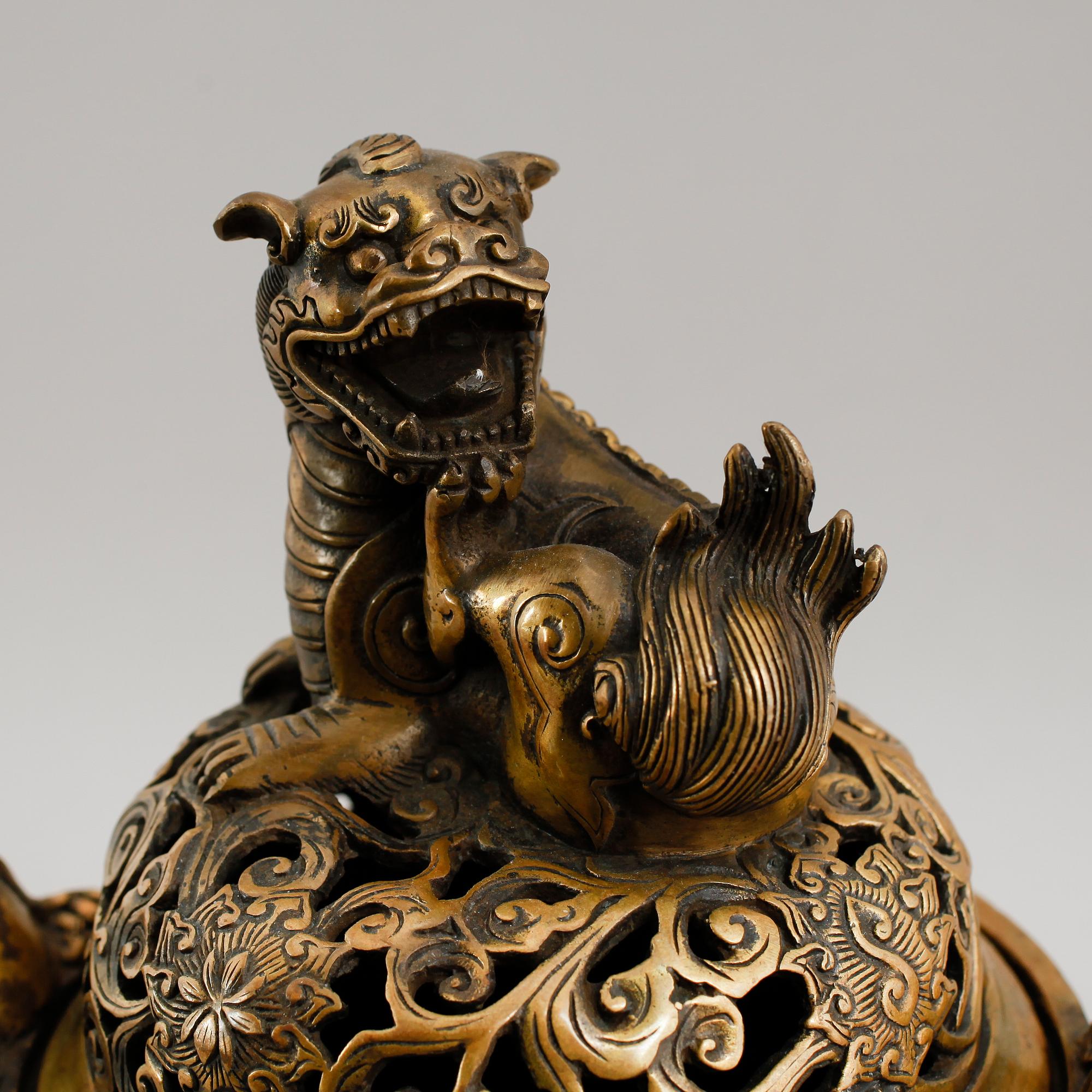 URNA, brons, Kina, troligen 1900-tal.