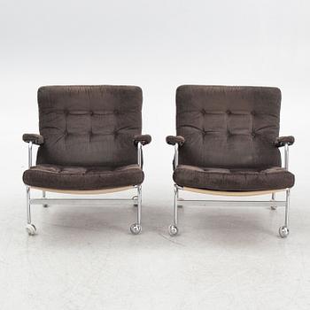 Bruno Mathsson, fåtöljer ett par "Karin", DUX.