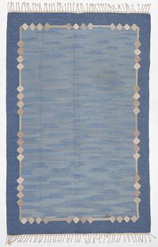 Rug, flat weave and tapestry technique, approx. 243 x 156 cm.