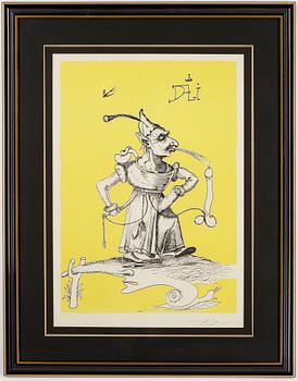 SALVADOR DALI, litografi på japanpapper, signerad och numrerad 80/250.