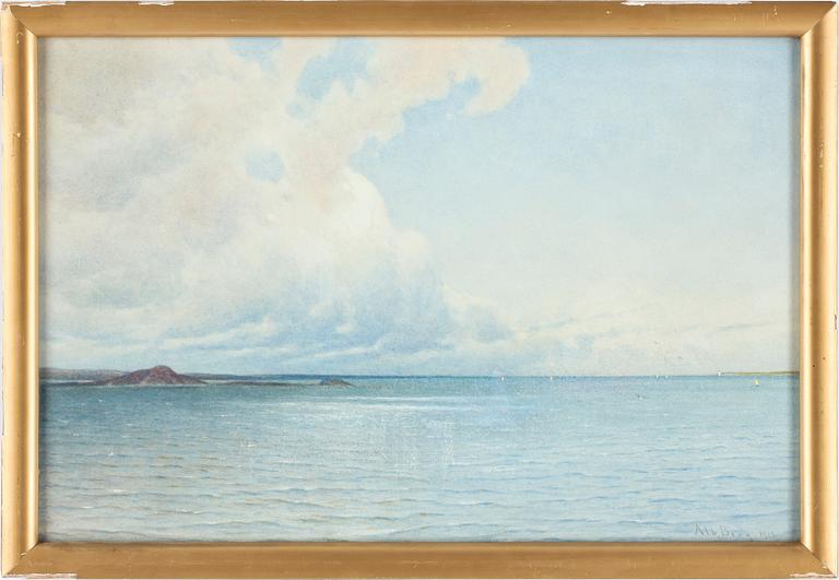 ALBERT BERG, akvarell, signerad och daterad 1913.