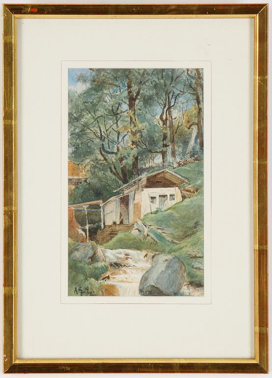 Anna Gardell-Ericson, watercolour, signed.