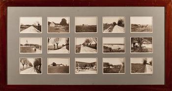 FOTOCOLLAGE, signerad  Axel Sjöberg. Omkring 1900.