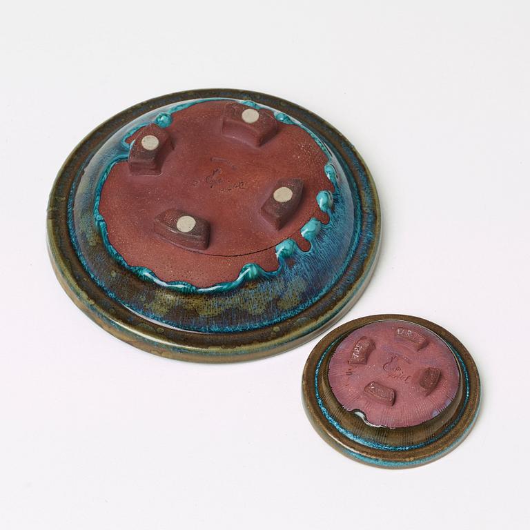 SKÅLFAT, 2 st Farstagods, Wilhelm Kåge, Gustavsberg Studio, bla 1944.