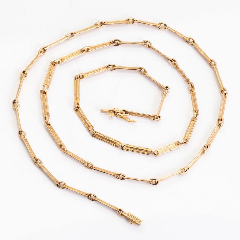 Björn Weckström, a 14K gold necklace 'Seita', Lapponia 1978.