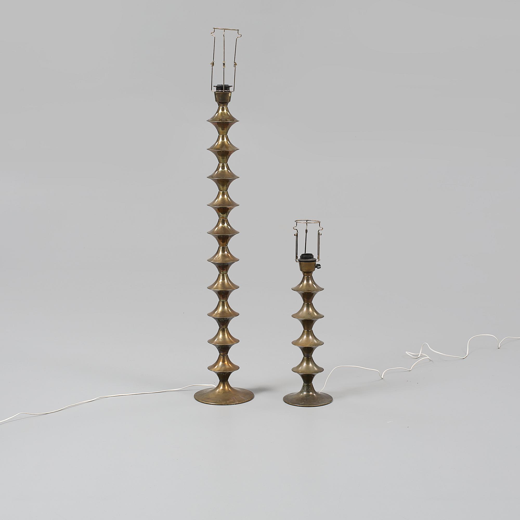 GOLVLAMPA samt BORDSLAMPA, Elite AB, 1900-talets andra hälft.