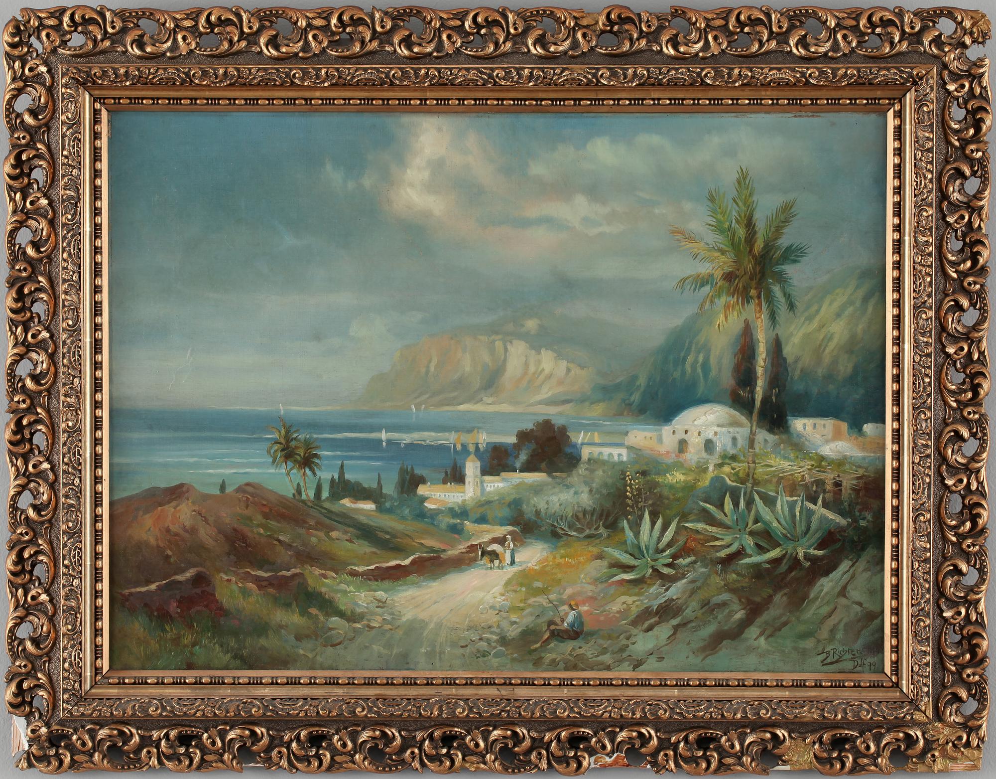 BRUNO RICHTER, olja på duk, signerad och daterad -99.