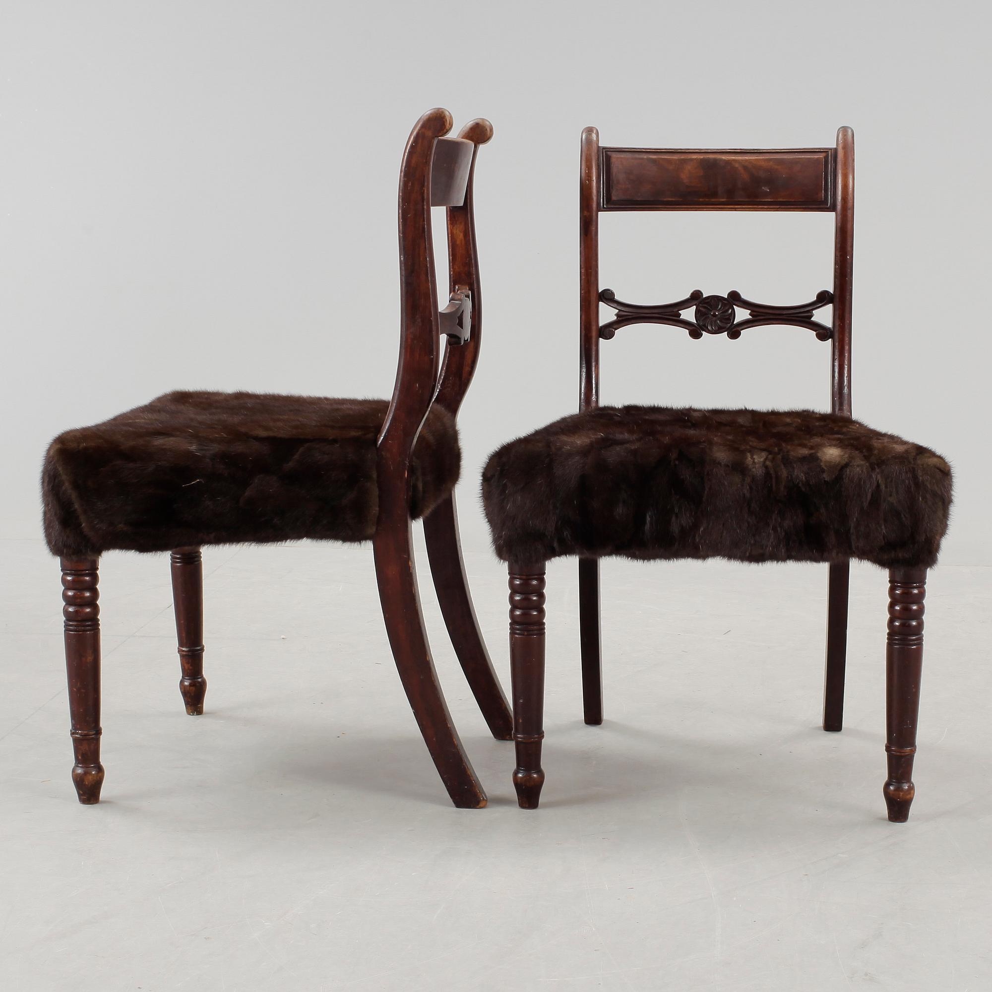 STOLAR, ett par, England, 1800-tal.