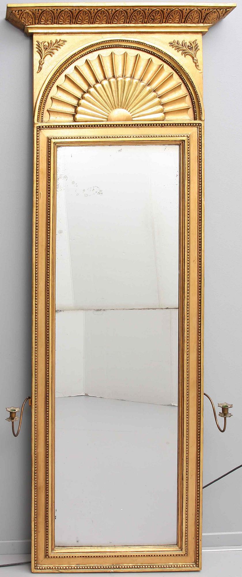 SPEGEL med KONSOLBORD, empire, 1800-tal.