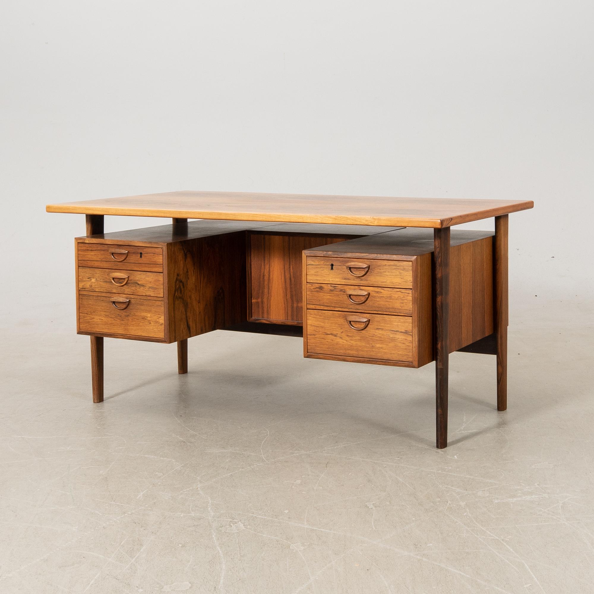 Kai Kristiansen, desk, Feldballes Møbelfabrik, Denmark, 1950s/1960s.